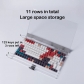 23x36cm PC Clear Display Case for Keycaps Set